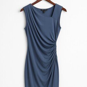 Victoria’s Secret Slate Blue Draped Ruched Dress – XS